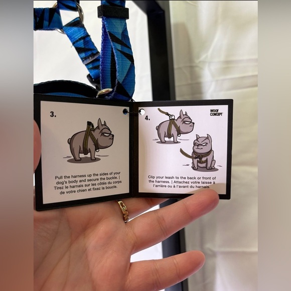 Small - Woof Concept Dog Harness Blue - NWT - Picture 3 of 3